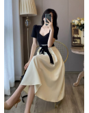 2024 New Style Fashion Women Summer High-end Dress Skirt Pink Two-piece Suit