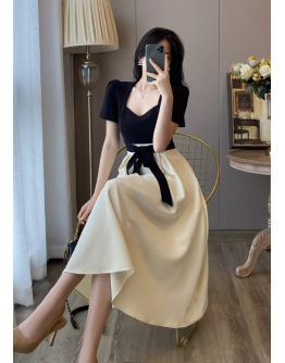 2024 New Style Fashion Women Summer High-end Dress Skirt Pink Two-piece Suit
