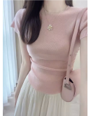 2024 new style Fashion high-end fairy temperament dress skirt pink two-piece suit for women summer